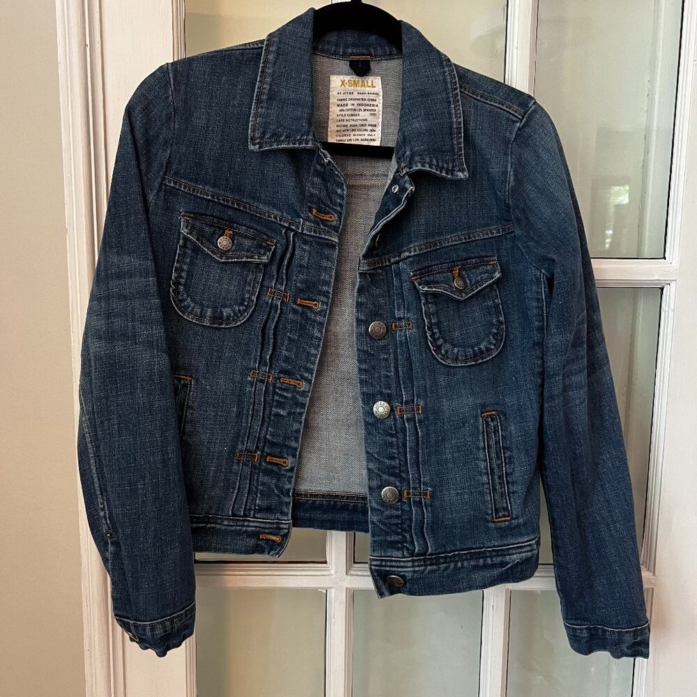 NWOT J. Crew denim jacket - Women's Size XS - dark denim wash